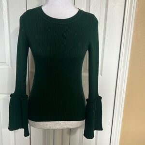 Sweater with bell sleeves